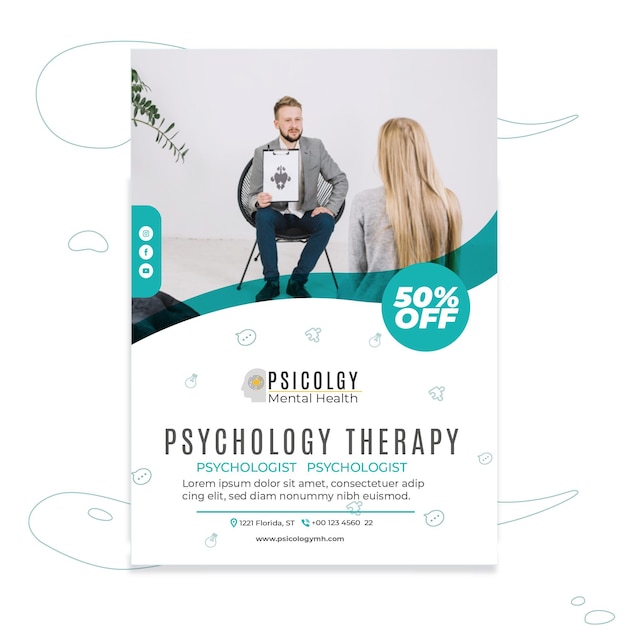 Psychology poster template
