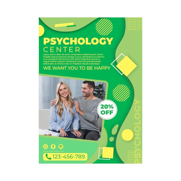 Psychology poster template