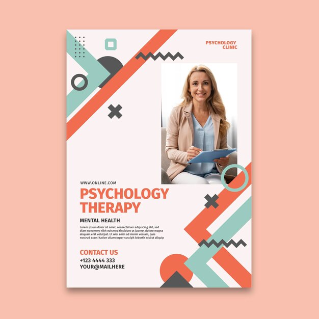 Psychology poster template