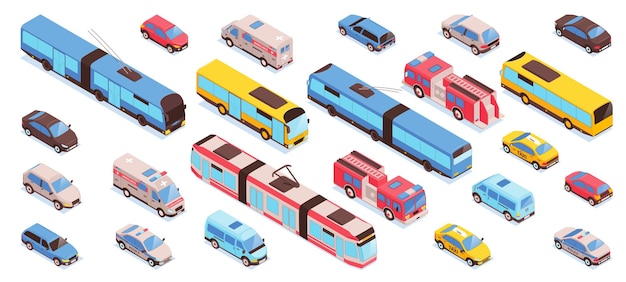 Public city transport set