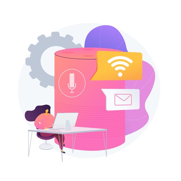 Public hotspot. Remote access to computer. Signal wave. Home wifi, internet connection, router spot. Receiving and sending mail. Sharing link. Vector isolated concept metaphor illustration.