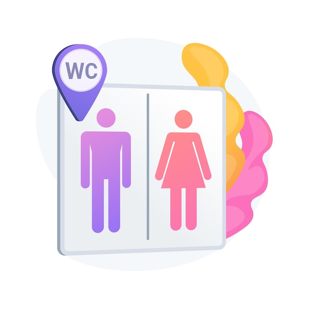 Расположение общественных туалетов. Знак туалета, мужские и женские туалеты, туалет и символ geotag. Джентльмен и леди силуэты на вывеске туалета.