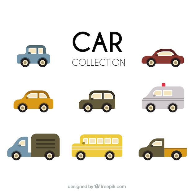 Free vector public transport collection