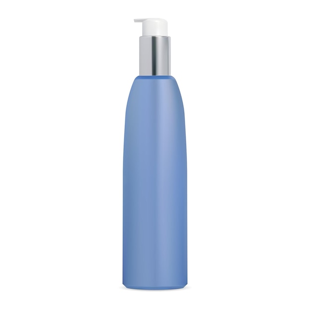 Бутылка с помпой изолированный контейнер для дозатора косметики пустой дизайн упаковки сыворотки для лица Premium векторы