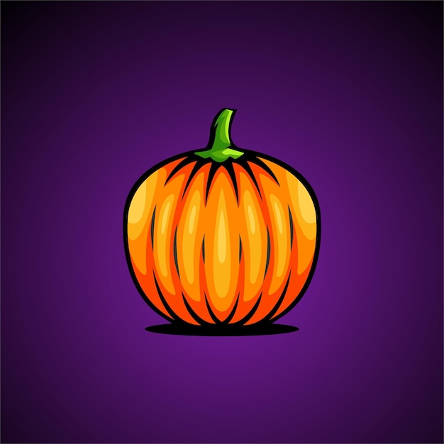 Free vector pumpkin design template illustration