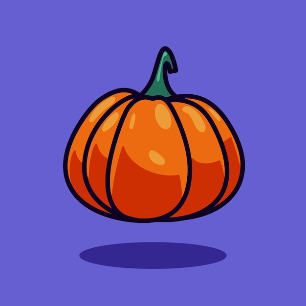 Icona di zucca doodle illustrazione di halloween