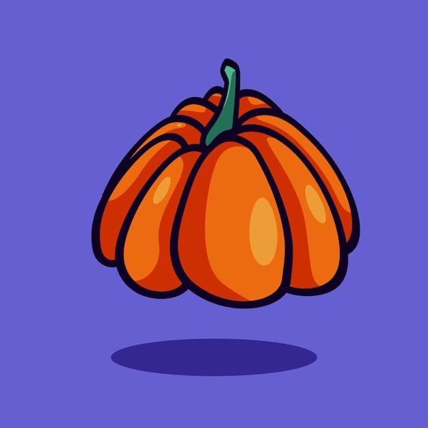 Icona di zucca doodle illustrazione di halloween