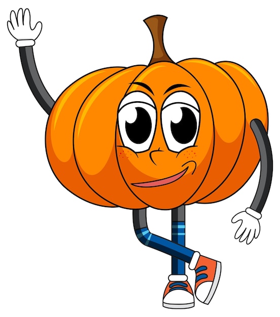 Pumpkin with arms and legs