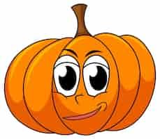 Free vector pumpkin with happy face