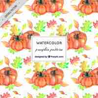 Free vector pumpkins pattern