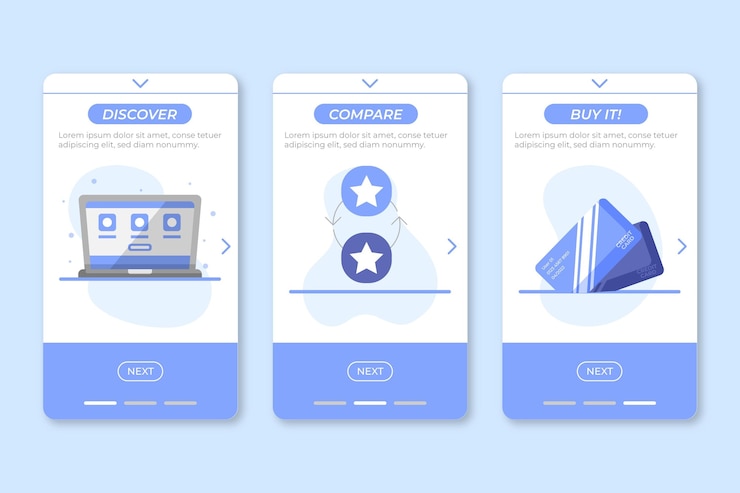 Free Vector purchase online concept app