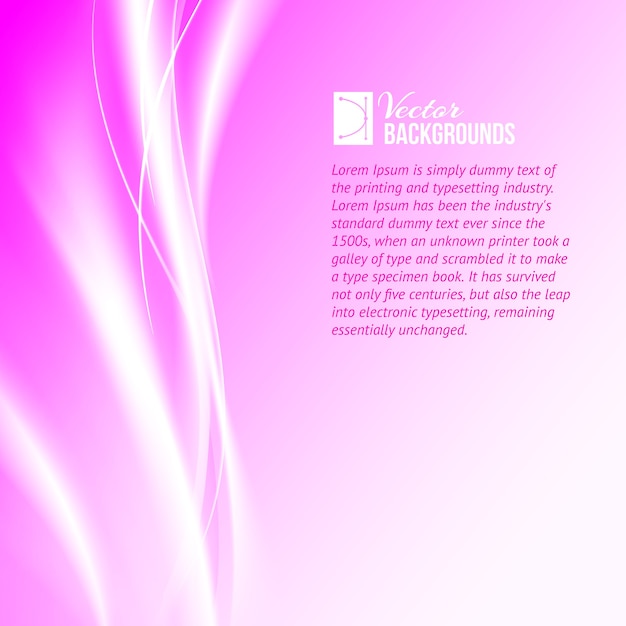 Purple abstract background with text sample template