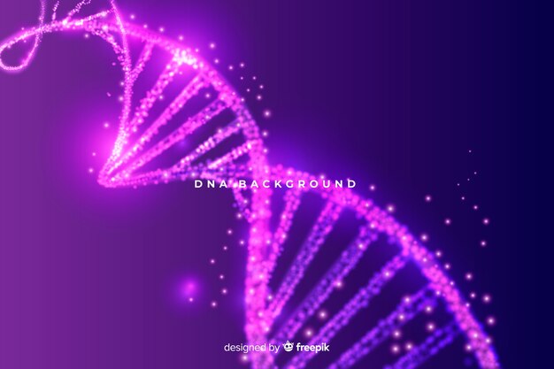 Фиолетовый абстрактный фон структуры ДНК