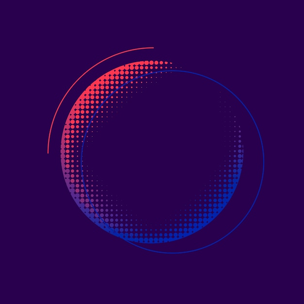 Бесплатное векторное изображение Фиолетовый и розовый полутоновых значок вектора
