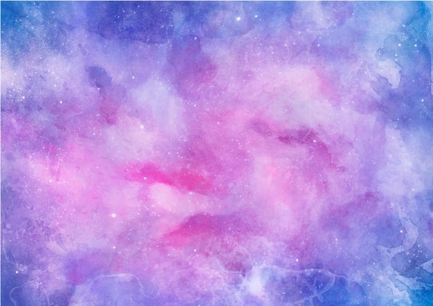 Бесплатное векторное изображение Фиолетовый и розовый акварельный фон