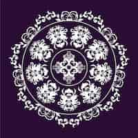 Бесплатное векторное изображение Фиолетовый и белый фон дизайн