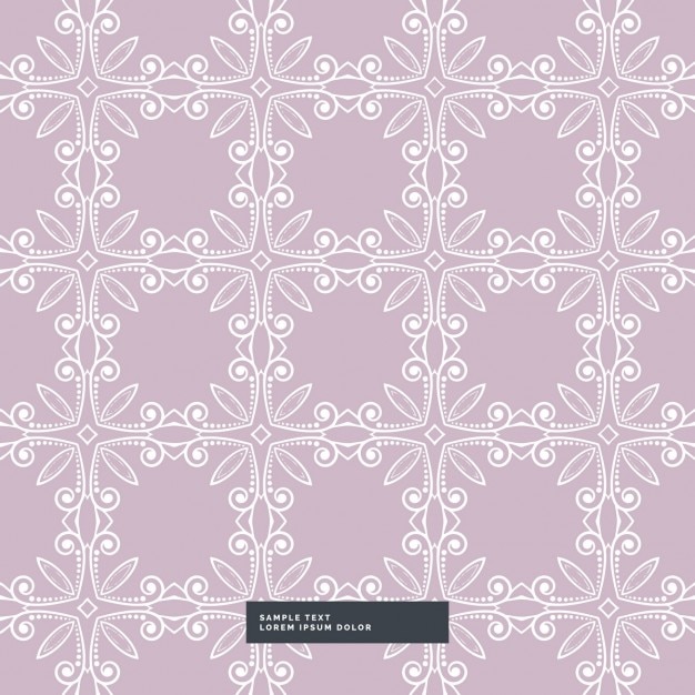 Free vector purple background with a floral pattern