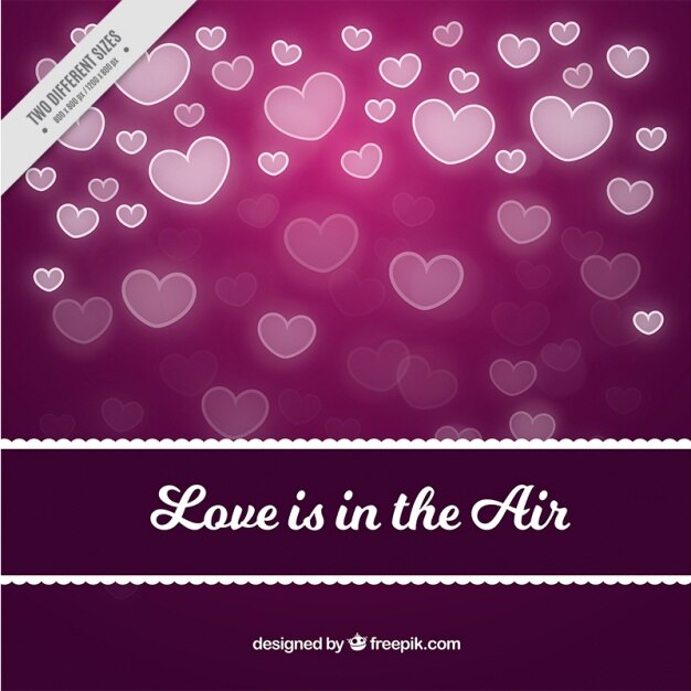 मुफ़्त वेक्टर purple background with shiny hearts
