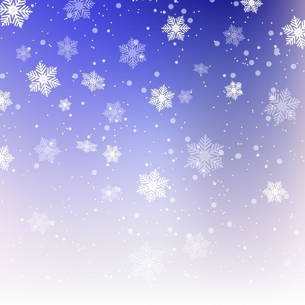 Бесплатное векторное изображение Рождественские фон с снежинками дизайн