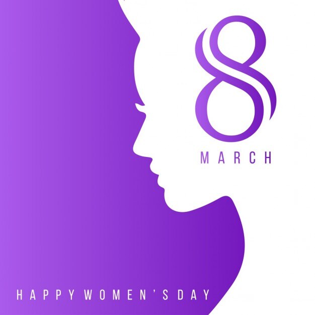 Счастливый женский день надписи Фиолетовый фон