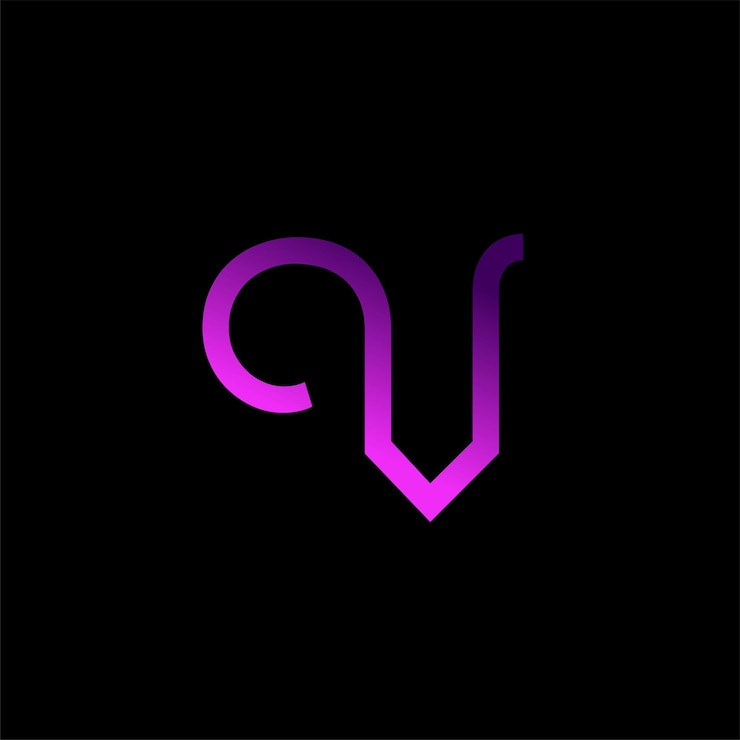 無料Vector av という会社の紫と黒のロゴ。