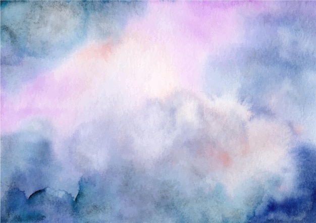 水彩で紫青の抽象的なテクスチャ背景