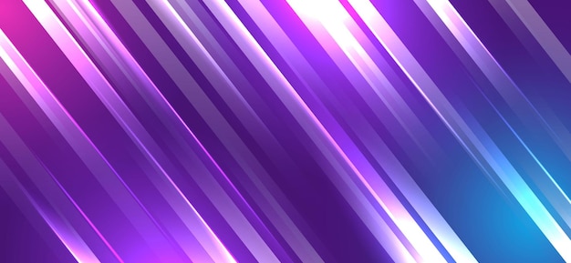 Фиолетовый и синий градиент диагонального движения света и формы