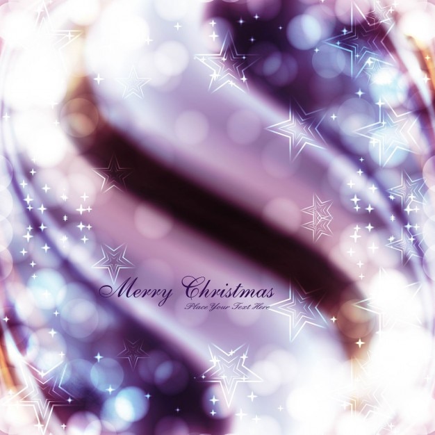 Free vector purple bokeh christmas background