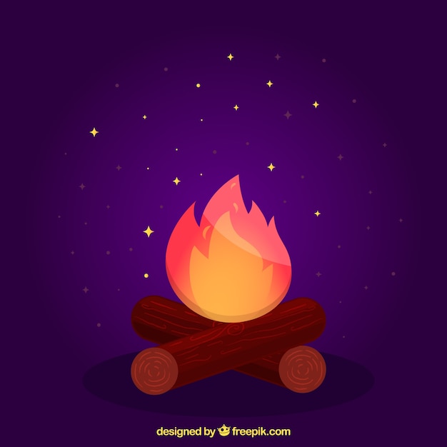 Purple bonfire background