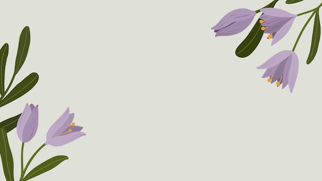 Фиолетовый ботанический копировальный вектор мобильных обоев
