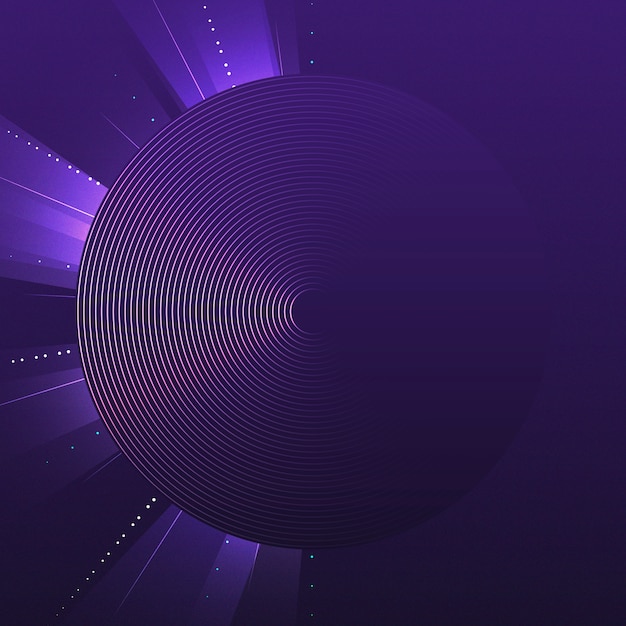 Purple circle pattern background vector