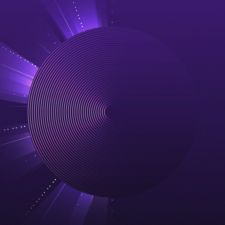 Free Vector purple circle pattern background vector