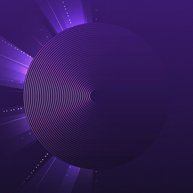 Purple circle pattern background vector