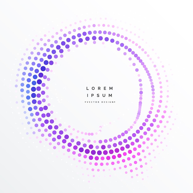 Purple circular halftone dots background