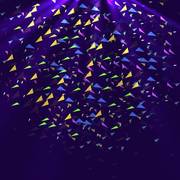 Purple confetti background