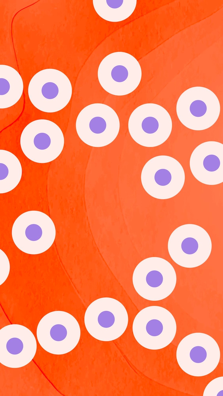 Free Vector purple coronavirus on an orange background vector
