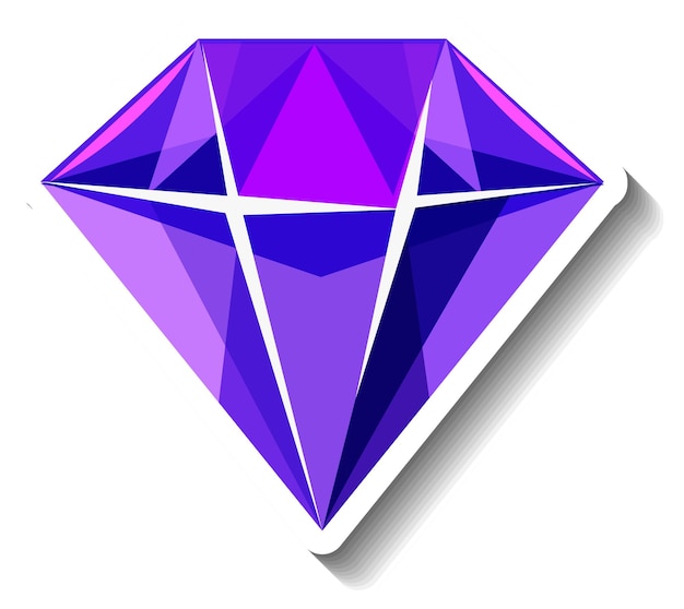 Premium Vector  A painting on an easel with a purple diamond on it.