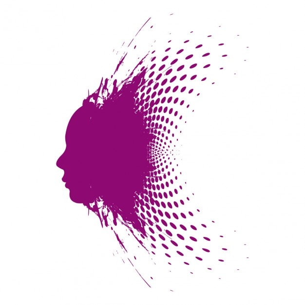 Free vector purple face background design