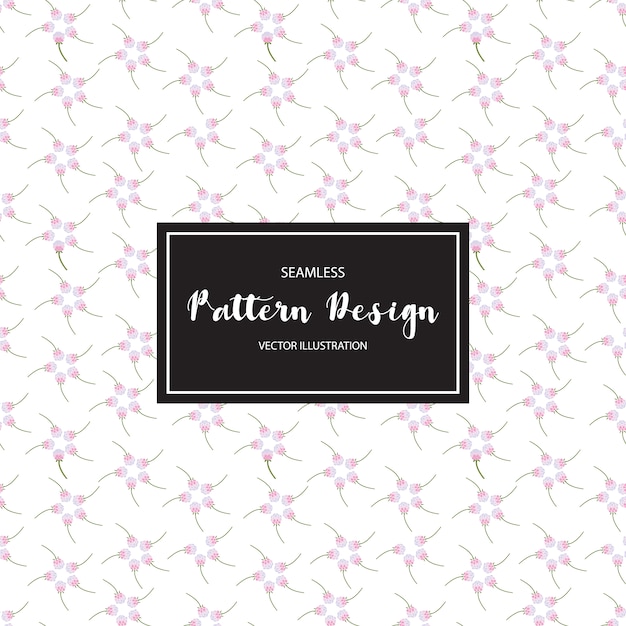 Free vector purple flowers pattern background