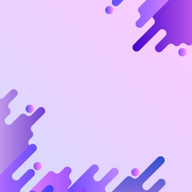 紫色の流体背景フレームベクトル