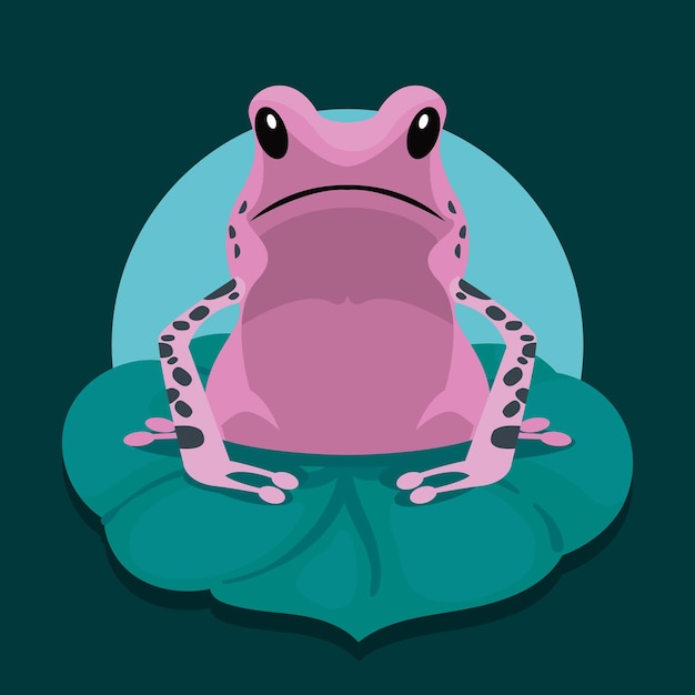 Фиолетовая лягушка-амфибия