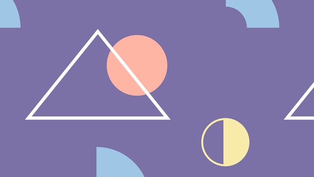 紫の幾何学模様のテンプレート