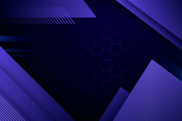 Purple geometric shapes with honeycomb