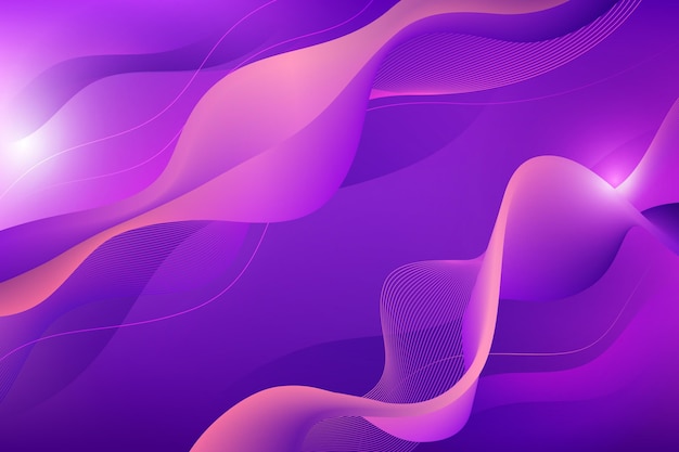 Free vector purple gradient wavy background