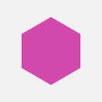 Free vector purple hexagon geometric shape vector