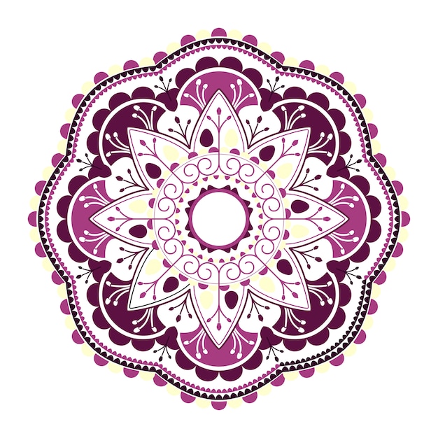 Purple Hindu mandala