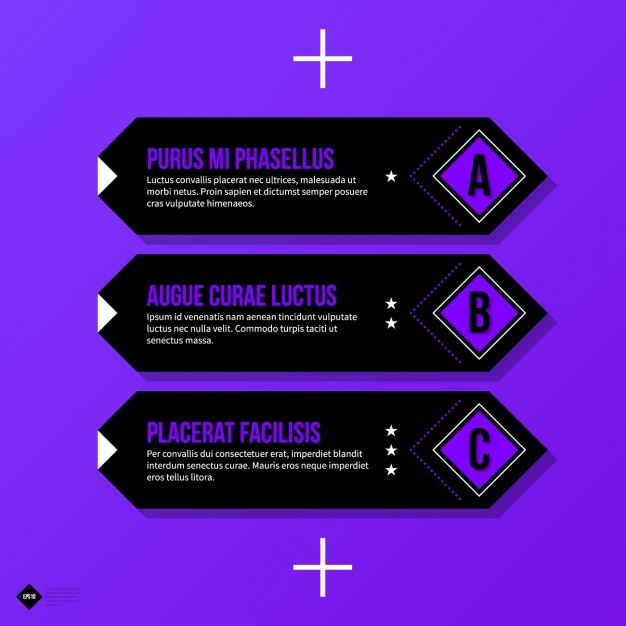 Viola infographic passi template