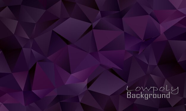 Free vector purple lowpoly background