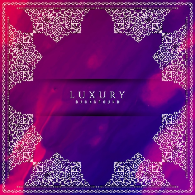 Purple luxury mandala background free vector download