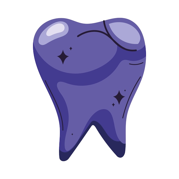 Free vector purple magic tooth esoteric concept